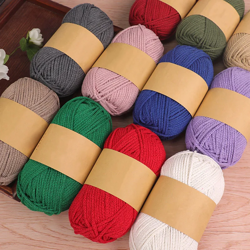 Crochet Cotton Yarn for Knitting Bargain Cotton Baby Milk Thread Worsted Handmade Wool Line Yarn Crochet Cheap