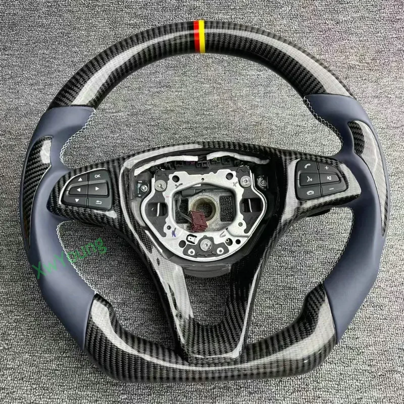 For Mercedes-benz V250 V260 W204 W205 W212 W218 W253 C205 C200L GLC GLE 100% Real Carbon Fiber Steering Wheel