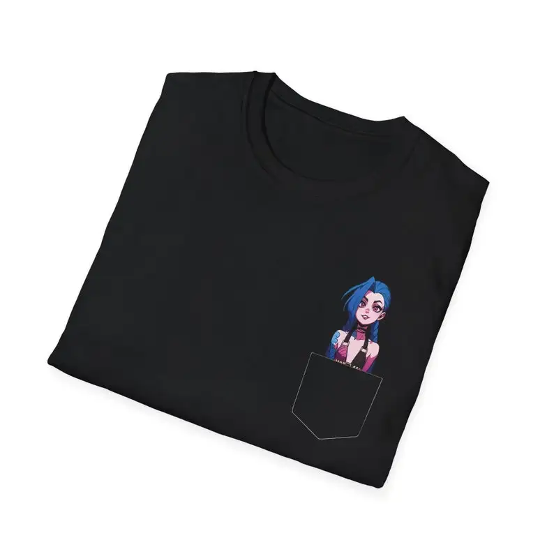 Arcane T-Shirt Jinx in Your Pocket Fanart Apparel High-Quality Gamer T-Shirt Perfect Gift for Fans