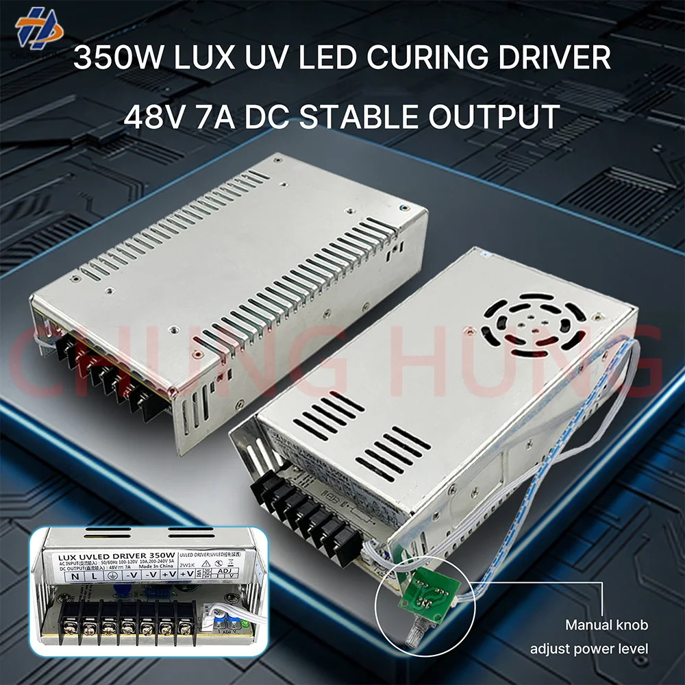48V 7A Adjustable UV‑LED Driver Power Supply, Dedicated Power Controller for UV Curing Lamp UV Flatbed Printer