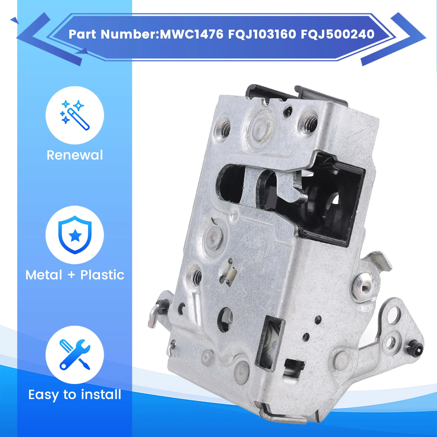 A30P-MWC1476 Front Right Door Lock Block Latch Assembly FQJ103160 FQJ500240 For Land Rover Defender 90& 100 TD5 TDI 1987-2006