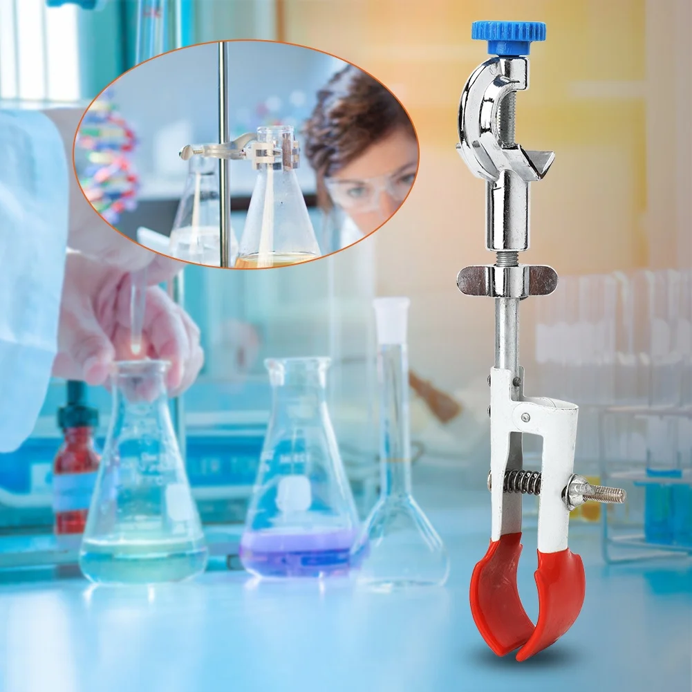 C2 Laboratory Adjustable Flask Condenser Test Tube Clamp Changeable Direction