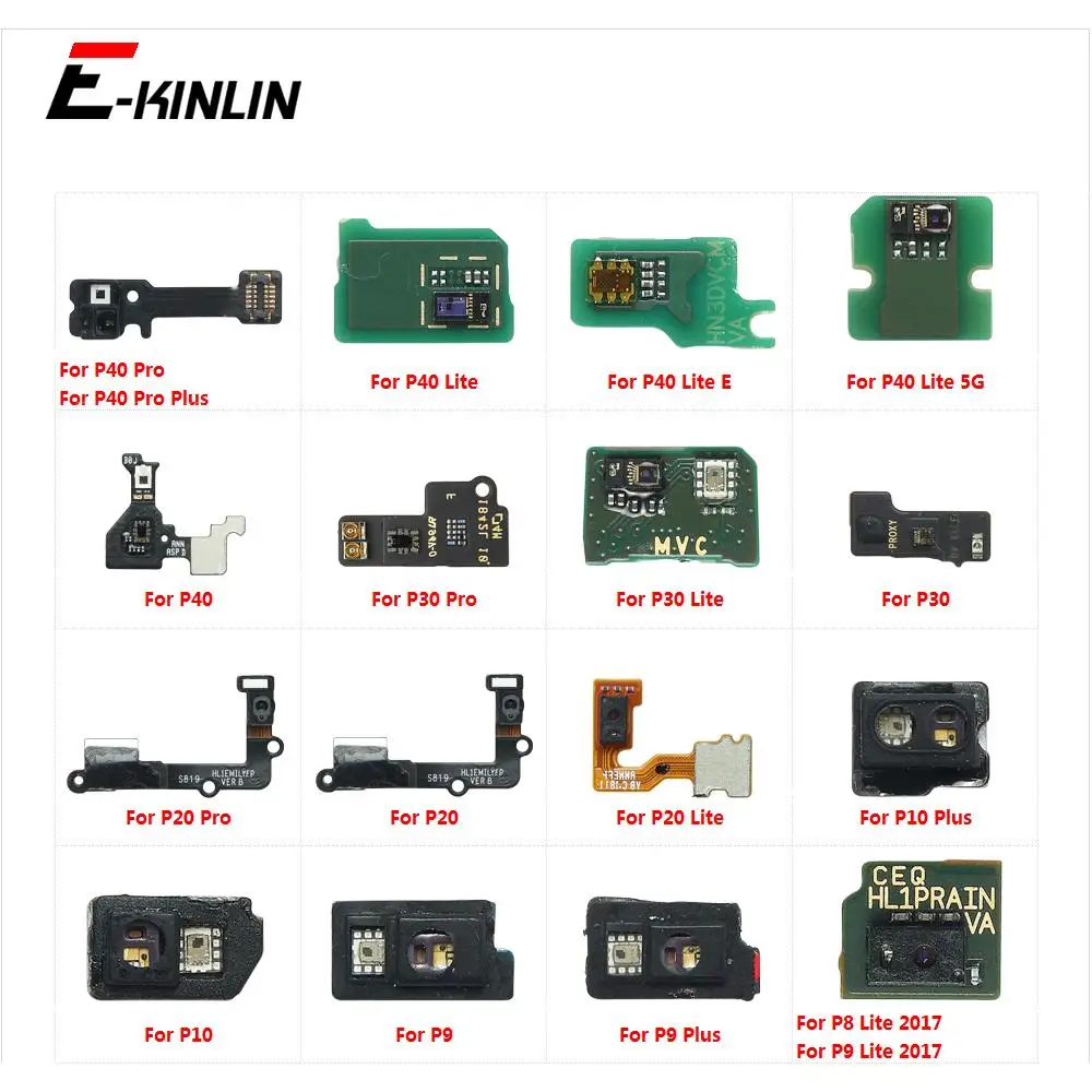 Proximity Distance Ambient Flash Light Sensor Connector Flex Cable For Huawei P8 P9 P10 P20 P30 P40 Lite E Pro Plus