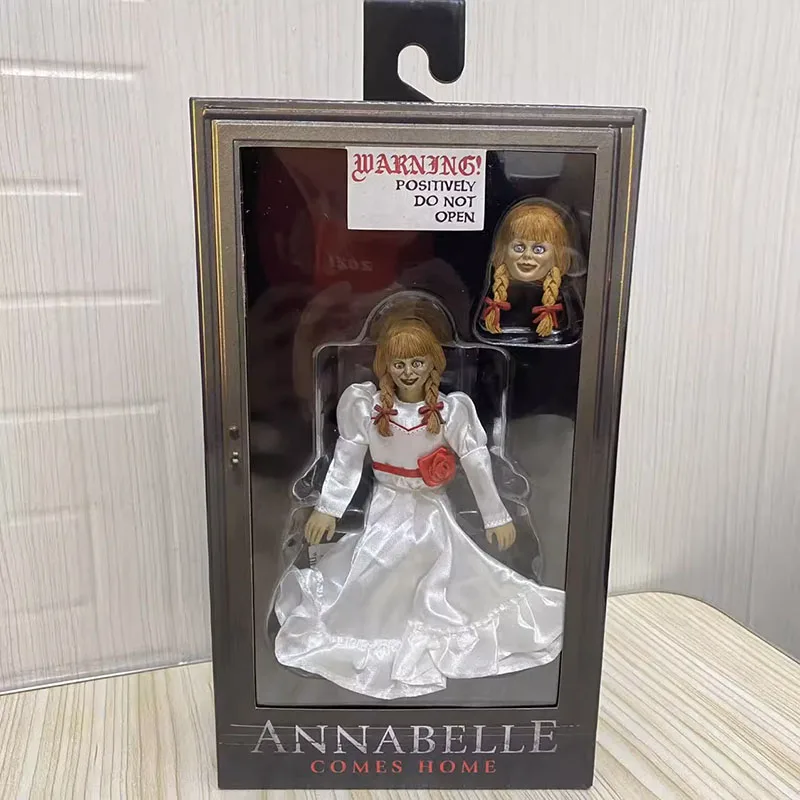 NECA 14893 Annabelle Action Figuras Halloween Horror Figure Anime GK Statue Manga Figurine Toys Model Ornament Gift for Kids
