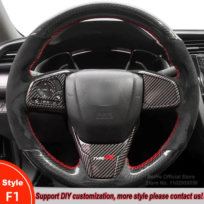 

Hand-sewn Anti-slip Breathable Leather Car Steering Wheel Covers Handle Cover For Honda Civic 10 X CR-V CRV Clarity 2016 -2022