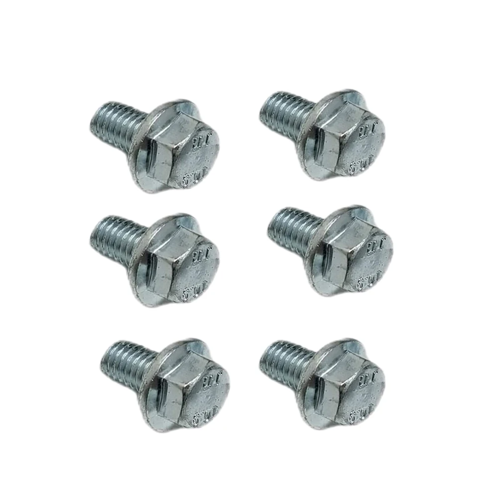 6 Serrated Flange Screws GB5787 Stainless Steel D (Thread Diameter): 10 mm / 0.4 inches, L (Thread Length): 20 mm / 0.8 inches