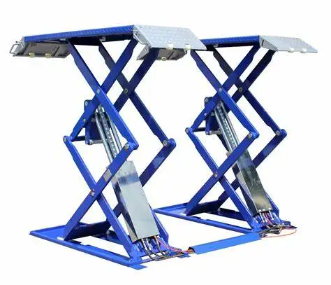 Hydraulic Electric Garage Horizontal Scissor Lift Low Rise Car Lift