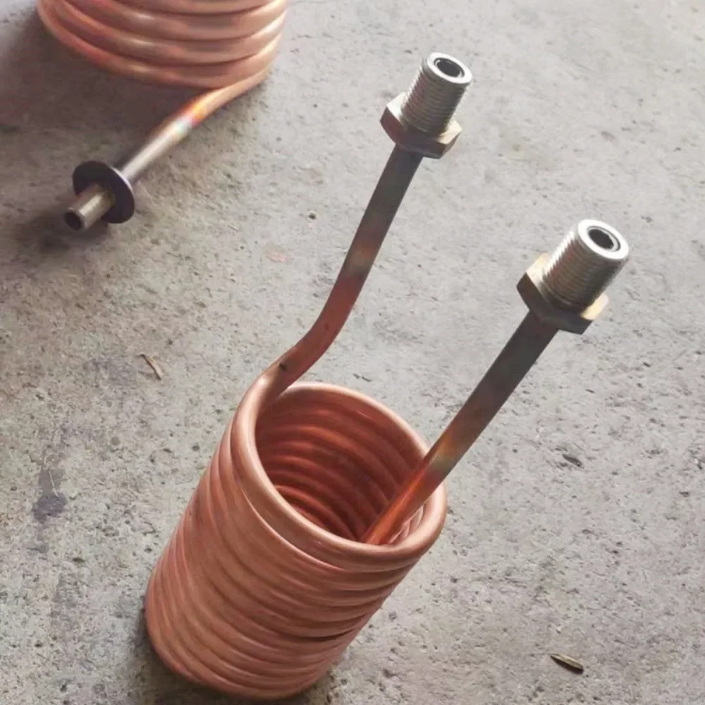 Custom Fabricated Red Copper Spiral Coil Non‑Standard Tubing for Circulating Cooling Condenser Heat Exchanger