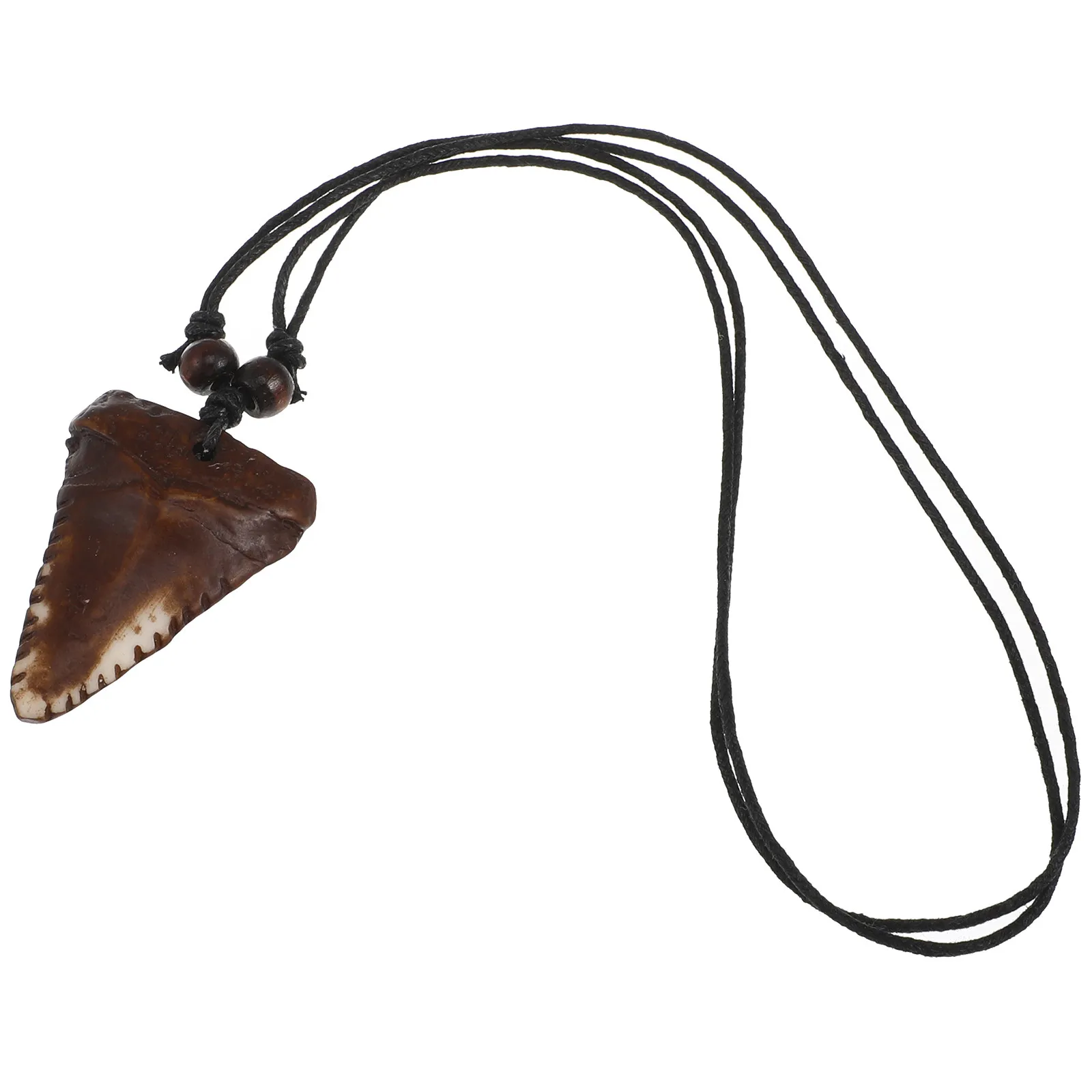 Shark Tooth Necklace for and Men Personalized Vintage Retro Pendant Neck Chain Beach Surf Outdoor Fashion Jewelry Gift - view 2