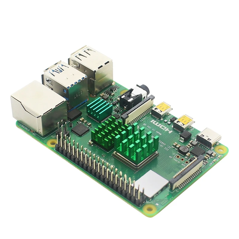 3 алюминиевых радиатора с проводящей планкой, совместим с Raspberry Pi 4B