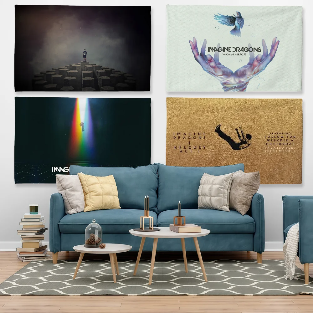 I-Imagine D-Dragon Flag Tapestry Outdoor Party Bedroom Living Room Dormitory Decorative Themed Wall Hanging Banner Gift