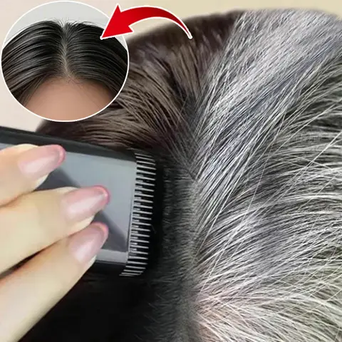 블랙 브라운 일회용 머리 염색 인스턴트 그레이 루트 커버 헤어 컬러 크림 스틱 지속 임시 커버 흰 머리카락 컬러 염료