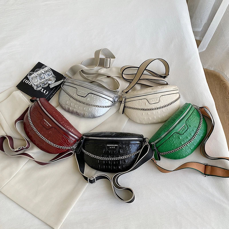 Luxury Chain Waist Bag Fanny pack Fashion Leather Lady Waist  display picture 1