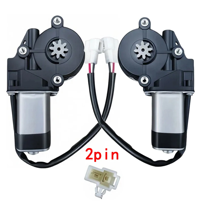 Power Window Motor 2Pin 3‑Hole 8‑Teeth For Mitsubishi L200 1996‑2007 4‑Doors OE MR144596 MR144538