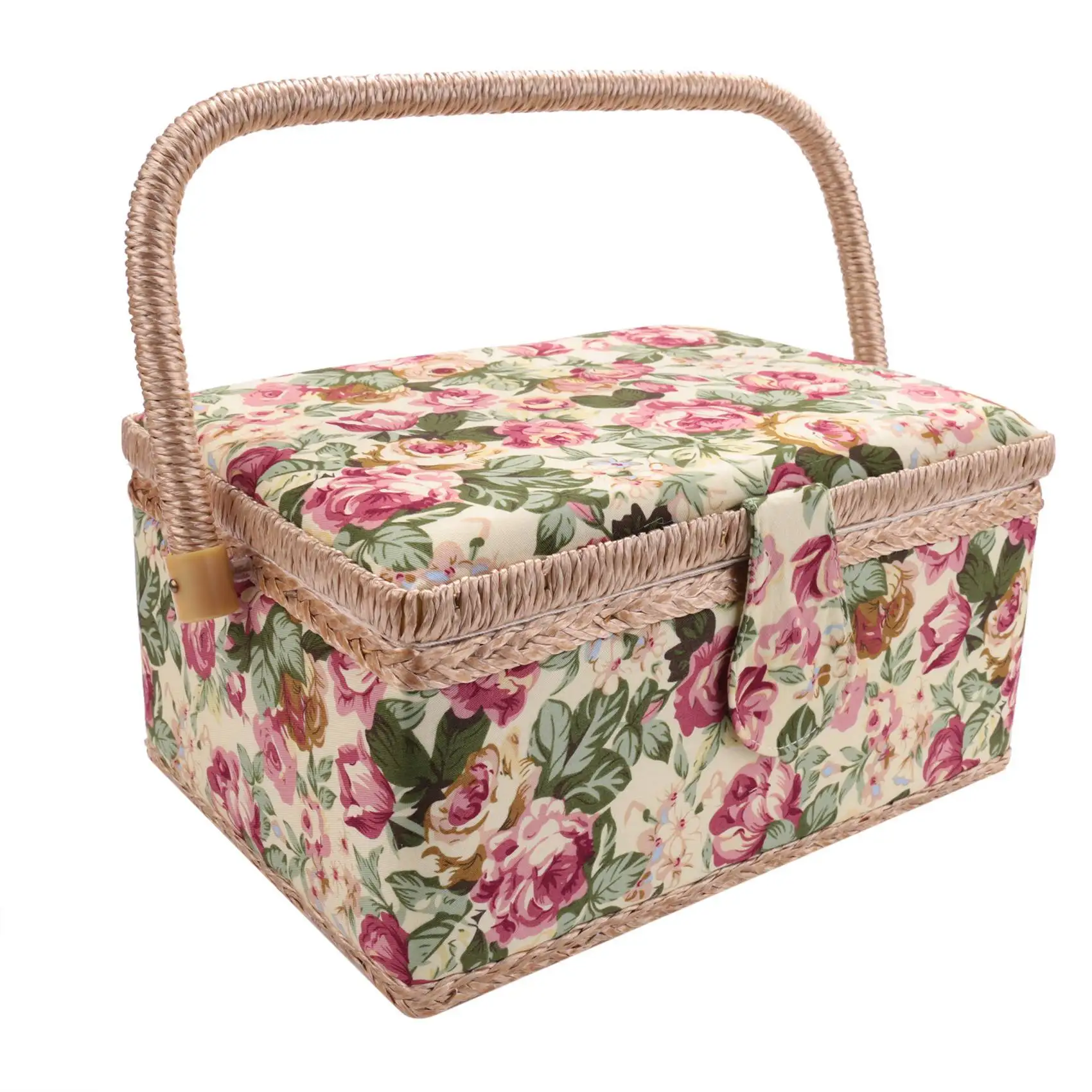 Extra Large Sewing Basket,Vintage Sewing Basket,for Needles, Thread, Tape Measure, and Other Sewing Supplies