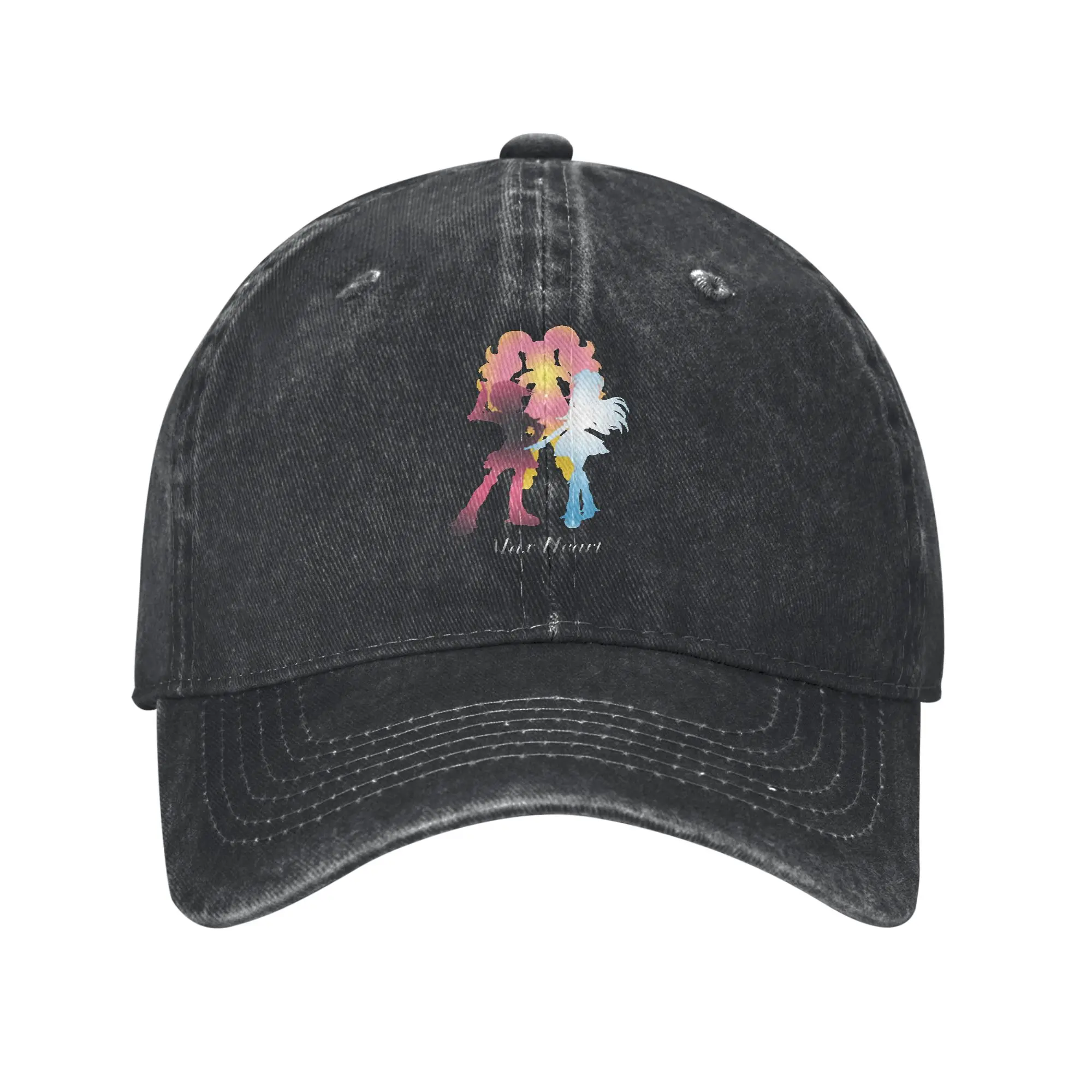 Max Heart Precure Silhouettes Fashion Baseball Cap  Soft Man Hat  Wild Fishing Man Hat