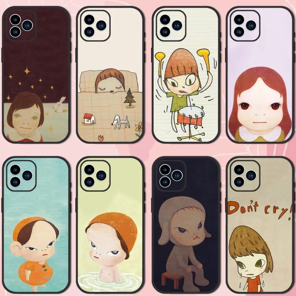 Yoshitomo Nara art painting Phone Case For Samsung Galaxy S10 FE S21 Ultra S22 Lite Soft Phone Shell Back Cover