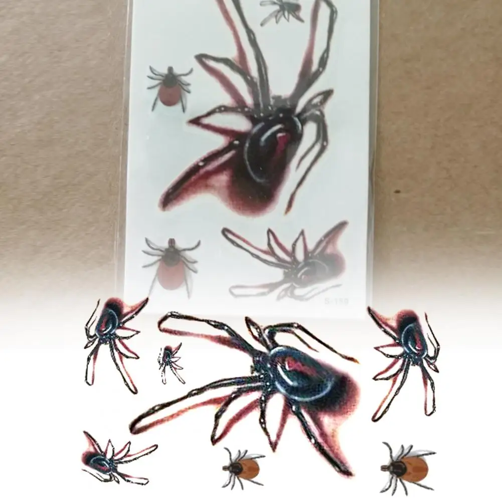 Versatile Spiders Tattoo Transfer Paper Simulated Ultra Thin Spiders Tattoo Sticker Scars Covering