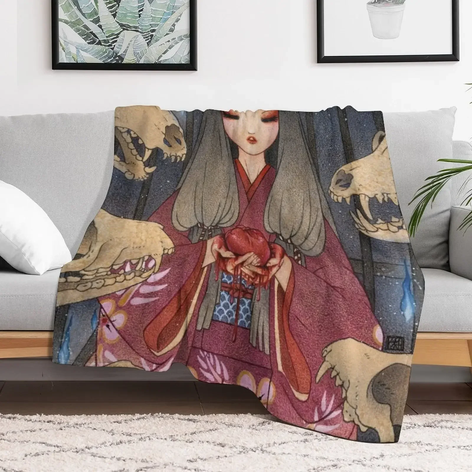 Appeasing the Whispering Spirits Throw Blanket valentine gift ideas Comforter Blankets