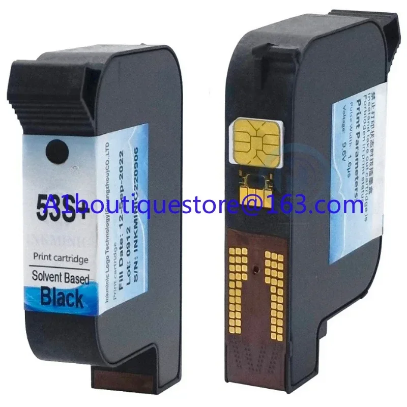 Compatible 53S 53S+ 52S+ 51S+ 52SB 52SR Red 53SW White Solvent Based Black Ink Cartridge Used In 1S VIH V2 E1S  Printer