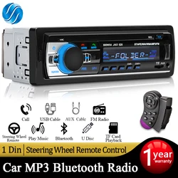 SINOVCLE Car Radio 1 din Stereo Player Bluetooth MP3 Player 60Wx4 FM Radio Stereo Audio Music USB/SD with In Dash AUX Input