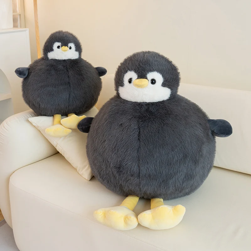 35-60Cm Cartoon Creatieve Pinguïn Pluche Pop Kussen Klein Hoofd Groot Rond Lichaam Leuk Dier Pinguïn Knuffel Woondecoratie