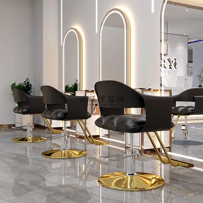 Hair Salon Chair Barber Shop Modern Style Lifting Rotation Hair Cutting Chair Swivel Liftable Hairdressing Sedie  의자 Furniture