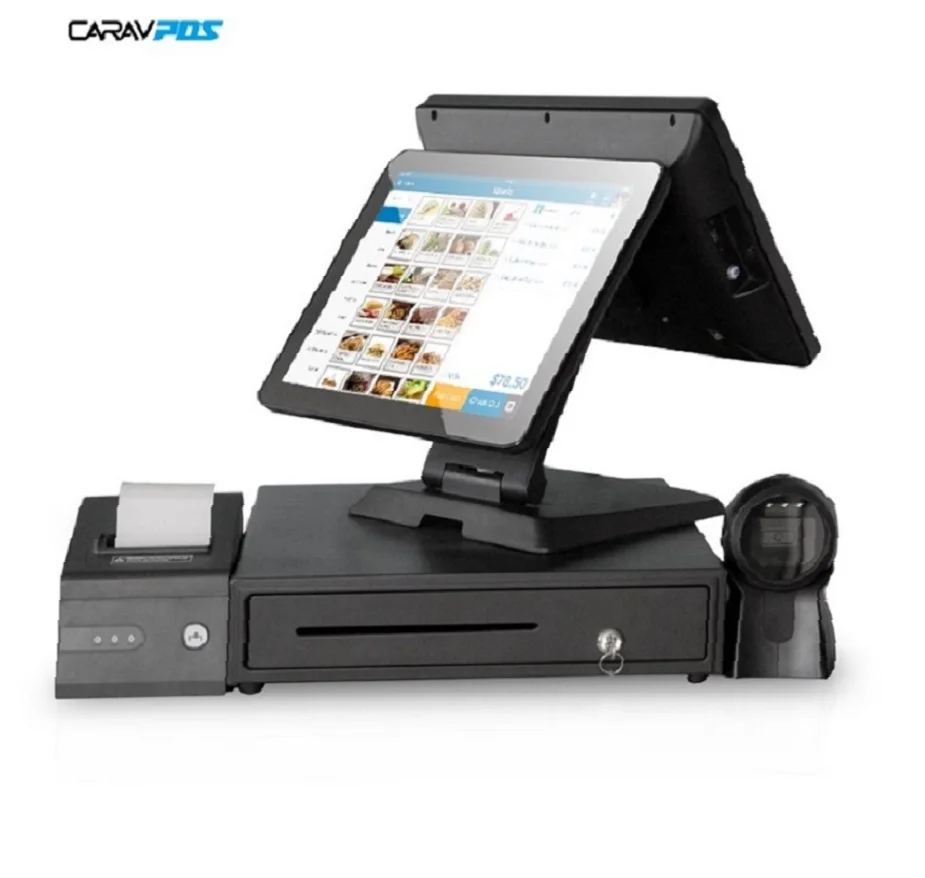 Point of sales system Caja Registradora for checkout page end point with printer cash drawer Pos system