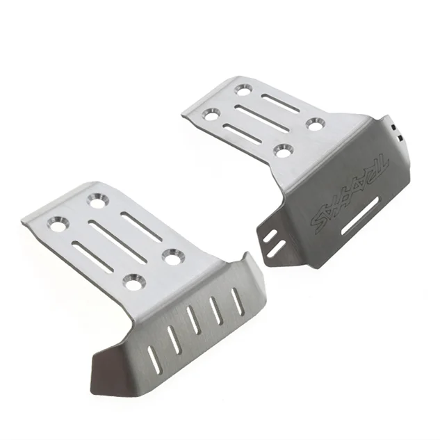 

2pcs Stainless Steel Front And Rear Chassis Armor Protector for 1/8 Traxxas Sledge RC Car Upgrade Parts Accessories