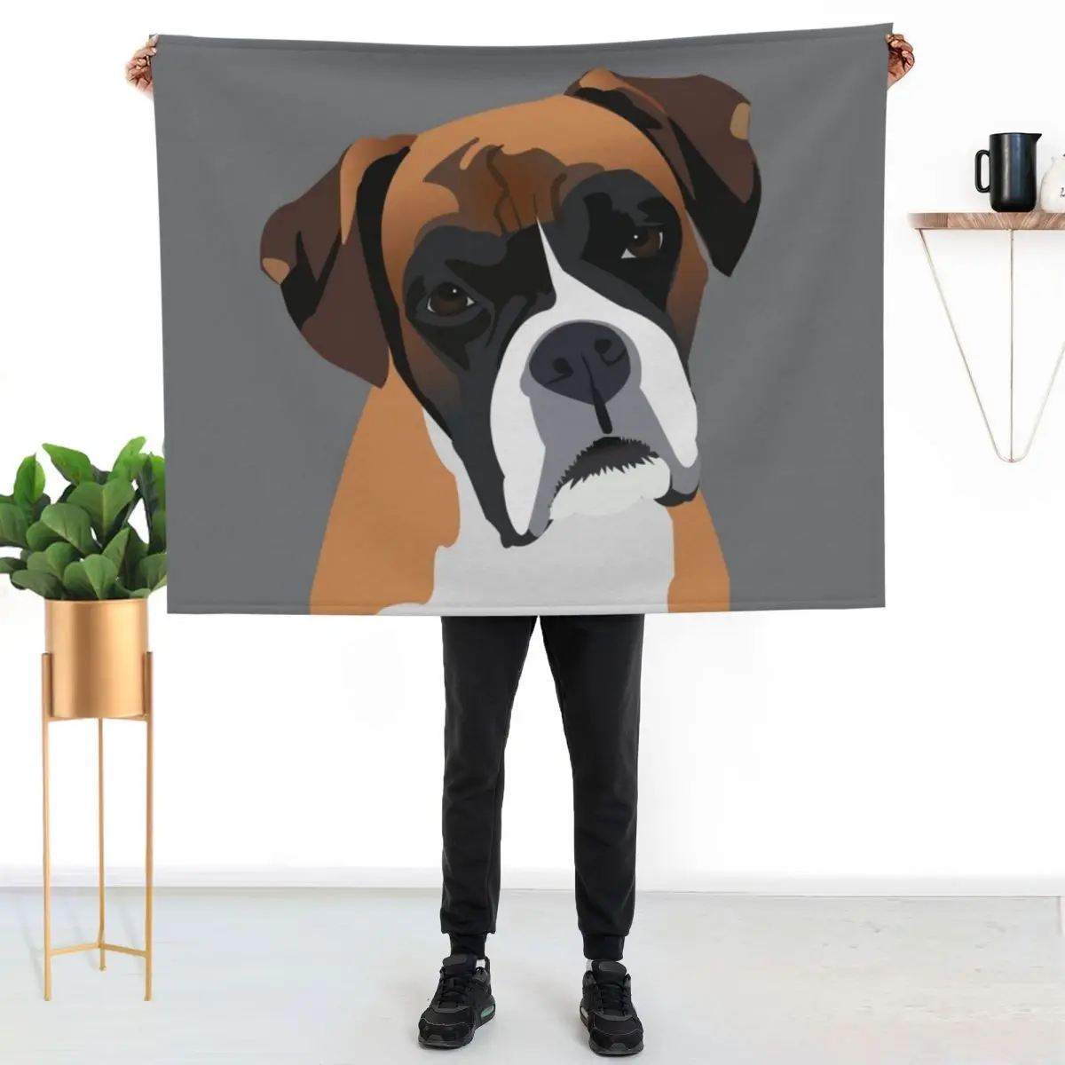 Boxer Throw Blanket Bed covers Bed Sofa Decorative Beds Furry Hairy Blankets