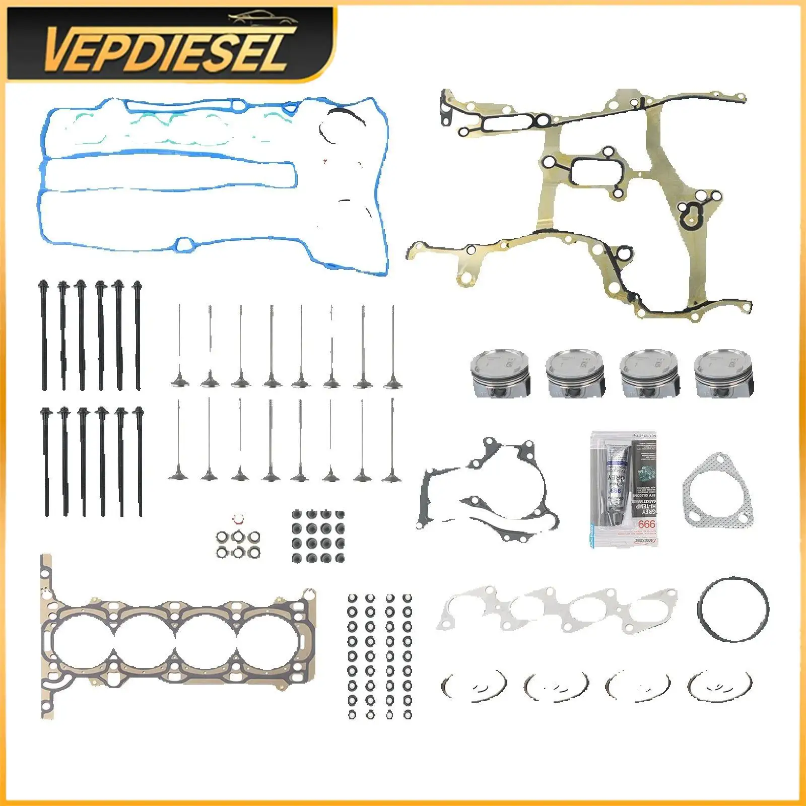 

55571278 Полный комплект прокладок головки блока цилиндров для Chevy Cruze Sonic Buick Encore Trax 1.4L 2011-2016