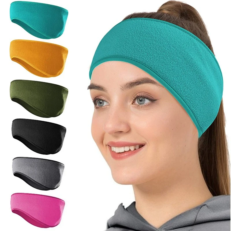 Thick Fleece Warm Ear Cover Windproof Cold Weather Outdoor Sports Headband for Cycling Running Winter