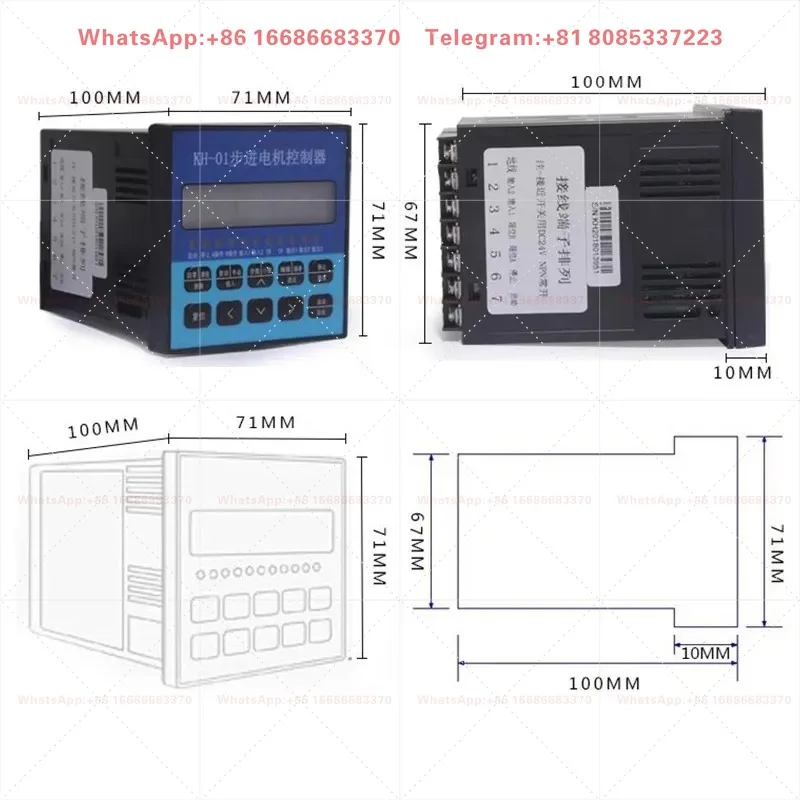 Single axis stepper motor controller, servo motor pulse controller, simple programmable controller