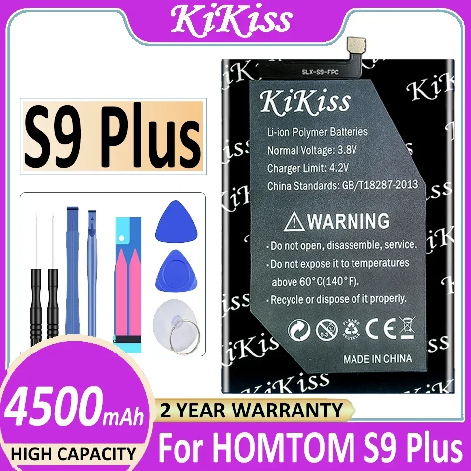 Сменный аккумулятор KiKiss 4500 мАч для смартфона HOMTOM S9 Plus S9Plus Batteria Batterij + трек-код