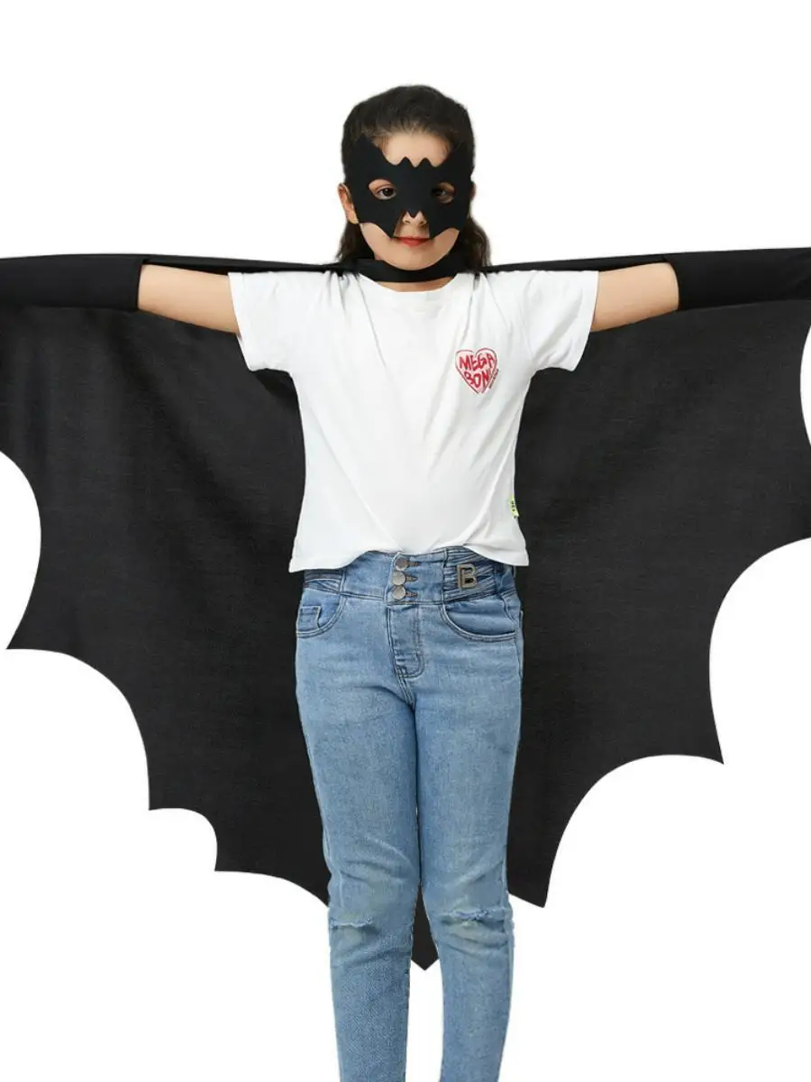 New loween Cosplay Bat Sve Robe Children's Costume Performance Outfit Bestseller Polyester Spring 2023 No Brand