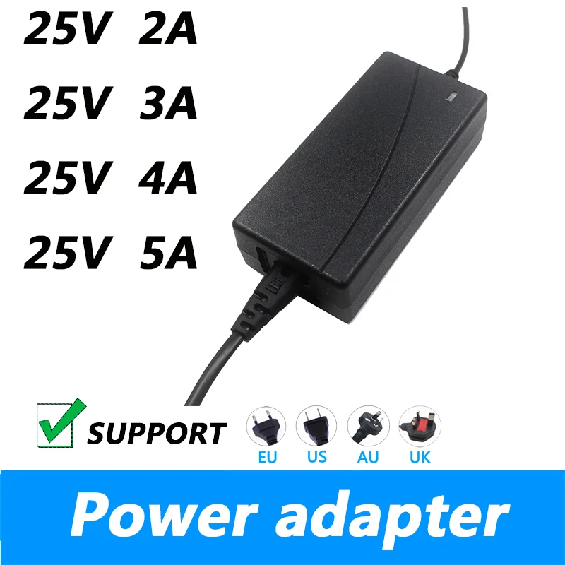

25V 2A 3A 4A 5A Switching Power Supply Power Adapter DC Stabilized Power Supply Transformer 5.5*2.1mm