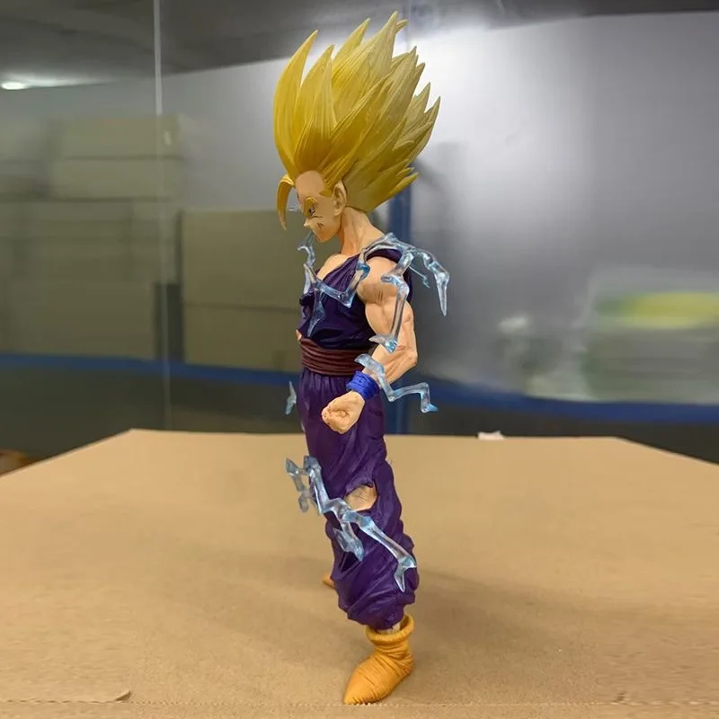 Anime Dragon Ball Z Super Saiyan Son Gohan Bataille Damagnie Ver. GK – figurine d'action en PVC DBZ, Collection de statues, modèle de jouets pour enfants, poupée