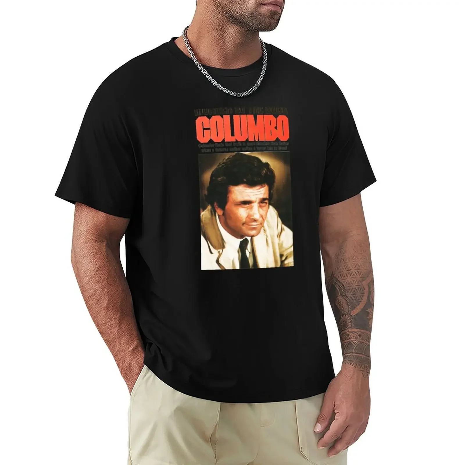 humor fashion t shirt Columbo T-Shirt crew neck t shirts summer clothes custom t shirts Men's t-shirts black t-shirt for men