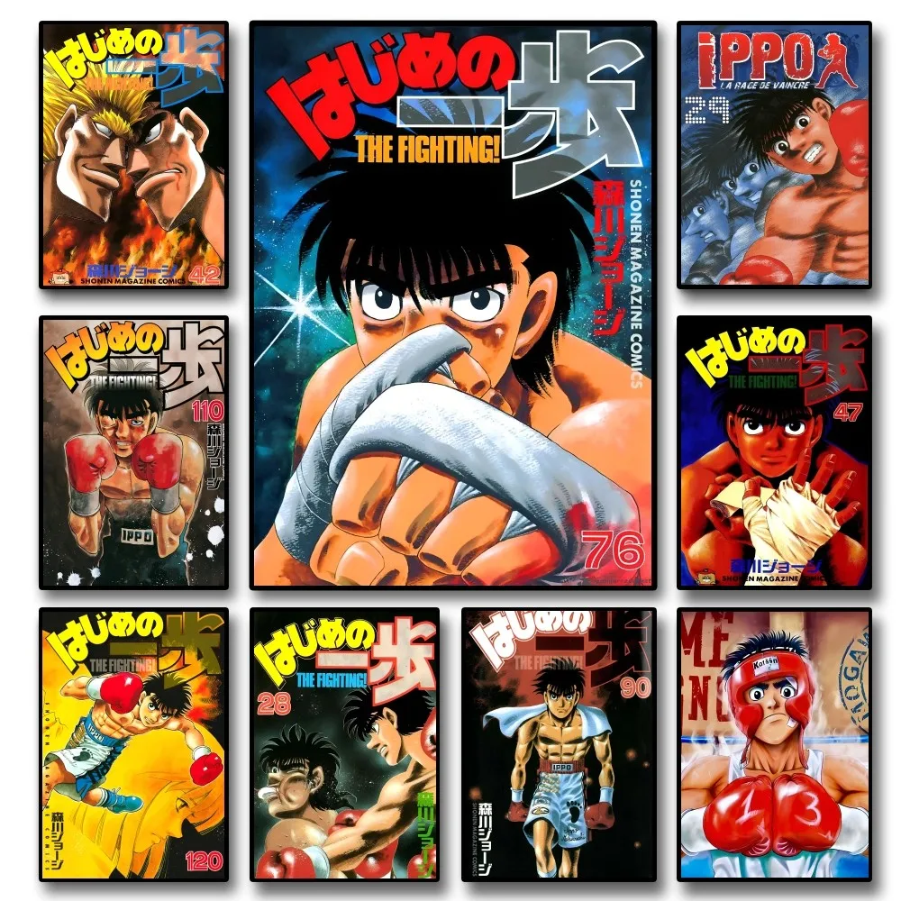 Anime Hajime No Ippo Posters Stickers Living Room Bedroom Entrance Cafe Wall Art Decoration Painting Room Home Decor