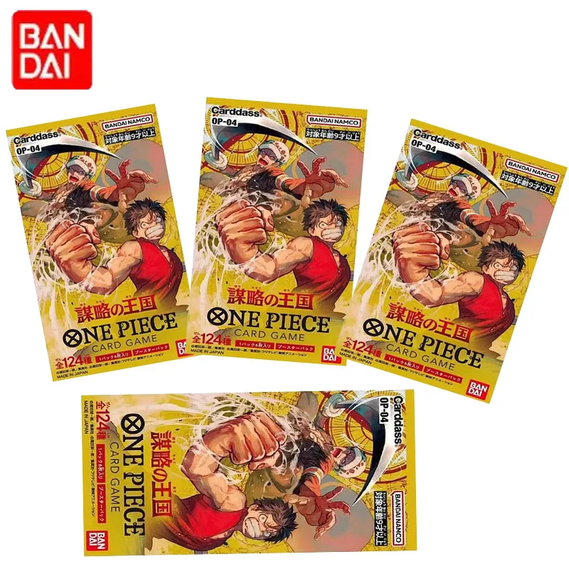 

100% Original BANDAI ONE PIECE Card Game OP04 Series Booster Bag TCG Japan Anime Collection Card 6 Cards Per Pack Kids Toys Gift