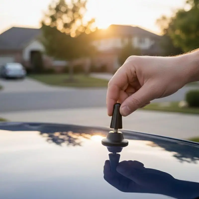 B*1PC Black Antenna 3Cm Roof Antenna Short Pole Antenna Car Pole Antenna Short Adapter Radio Foot
