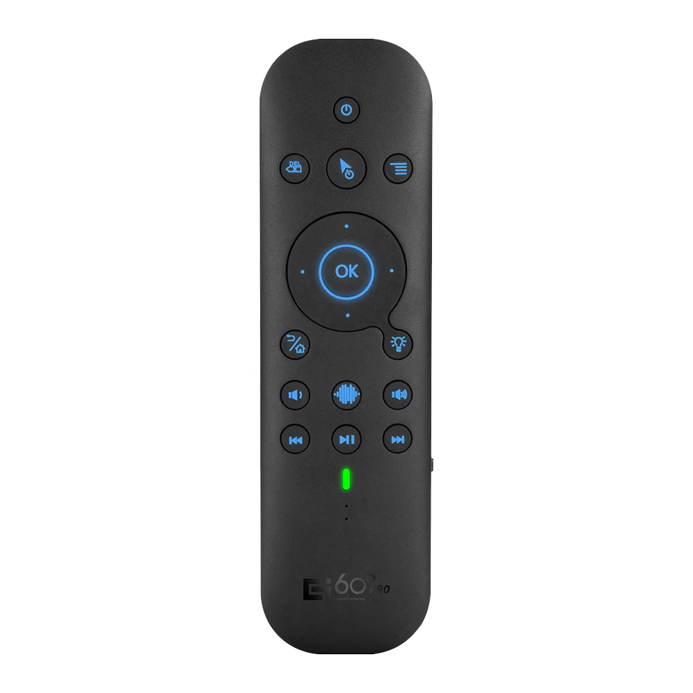 

G60S Pro Air Mouse Wireless Voice Remote Control 2.4G Bluetooth Dual Mode Remote for Computer TV BOX Projector