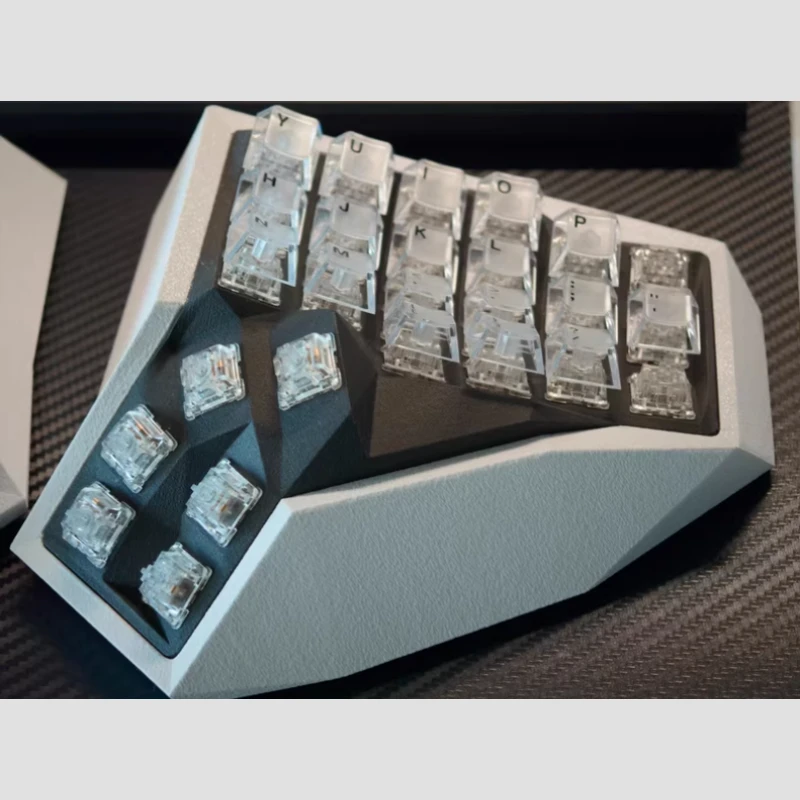 Wireless Split Keyboard Customization Single Mode Hot Swap 2.4g RGB QMK VIAL Mechanical Keyboard Ergonomics Accessories DIY