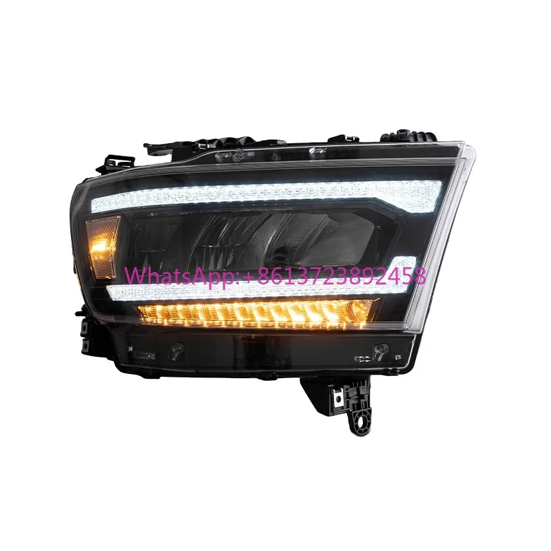 

VLAND Factory Full LED Headlights 2019 2020 2021 Car Light Sequential Turn Signal 5th Black Front Head Lamp for Dodge Ram 1500