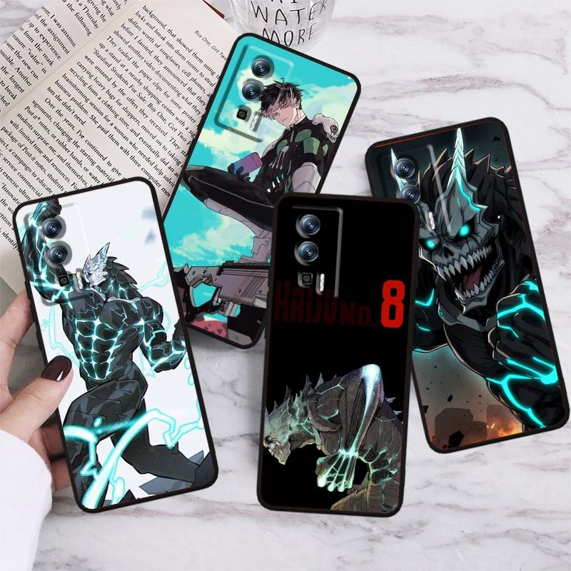 Anime Cool Cute K-Kaiju No. 8 For Xiaomi Redmi 9A 9C 9AT 10C 9 9T 10 12C 13C A3 12 K60 A1 K50 K40 5G Black Cover Phone Case