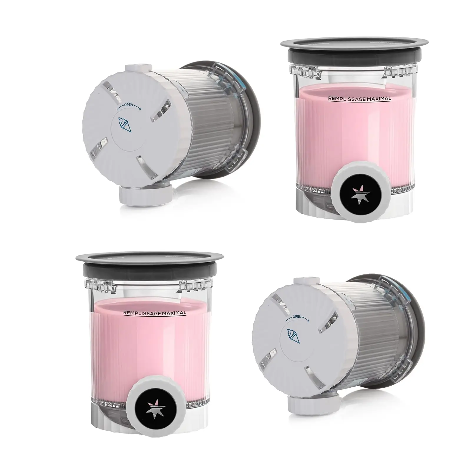 Creami Swirl Pints and Lids,NC700 Makers Containers Cups creami accessories ，Compatible with Swirl Ice Cream