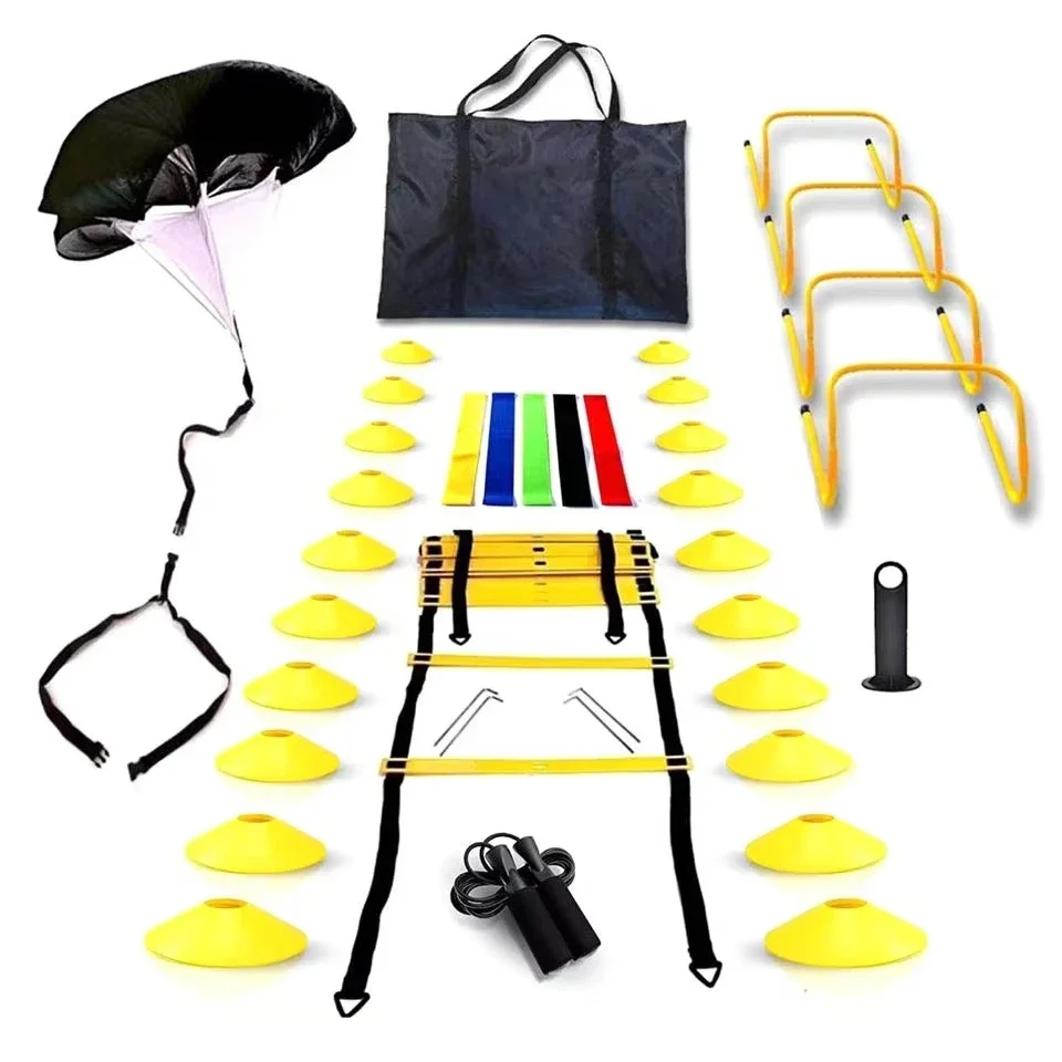 Sports Entertainment Speed Agility Training Set-Hurdles Including Training Ladder Soccer Cones for Effective Sports Agility