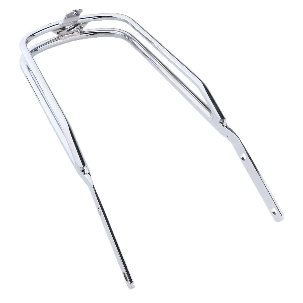 

Silver Front Fender Trim Rail Chrome Twin Design for Harley Slide Street Motorcycle Fender Enhancement