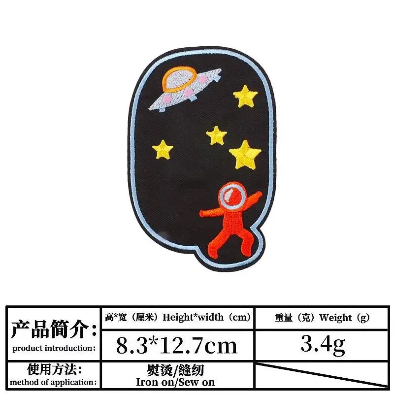 Sewing Repair Elbow Knee Patches Iron On Patch Clothing appliques Sticker DIY Jeans Stripes Embroidered Badge Children Patches