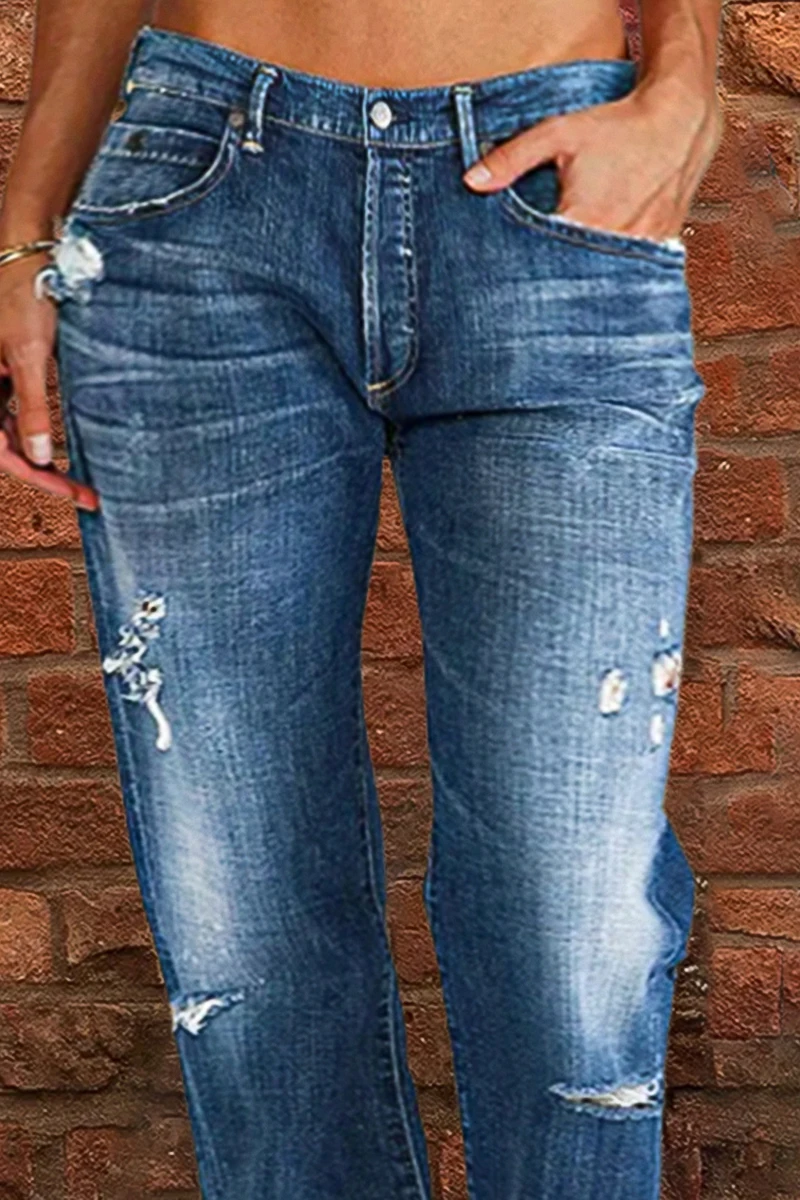 Jeans da strada Vintage moda donna anni '90 Streetwear vita bassa Casual Denim larghi pantaloni dritti a gamba larga